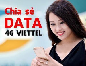 Cách chia sẻ data 4G Viettel cho thuê bao Viettel khác