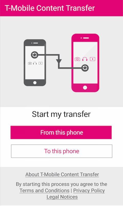 Ứng dụng T-Mobile Content Transfer