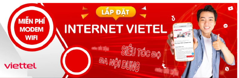 Lắp mạng viettel ở Quận Bình Thạnh miễn phí Modem