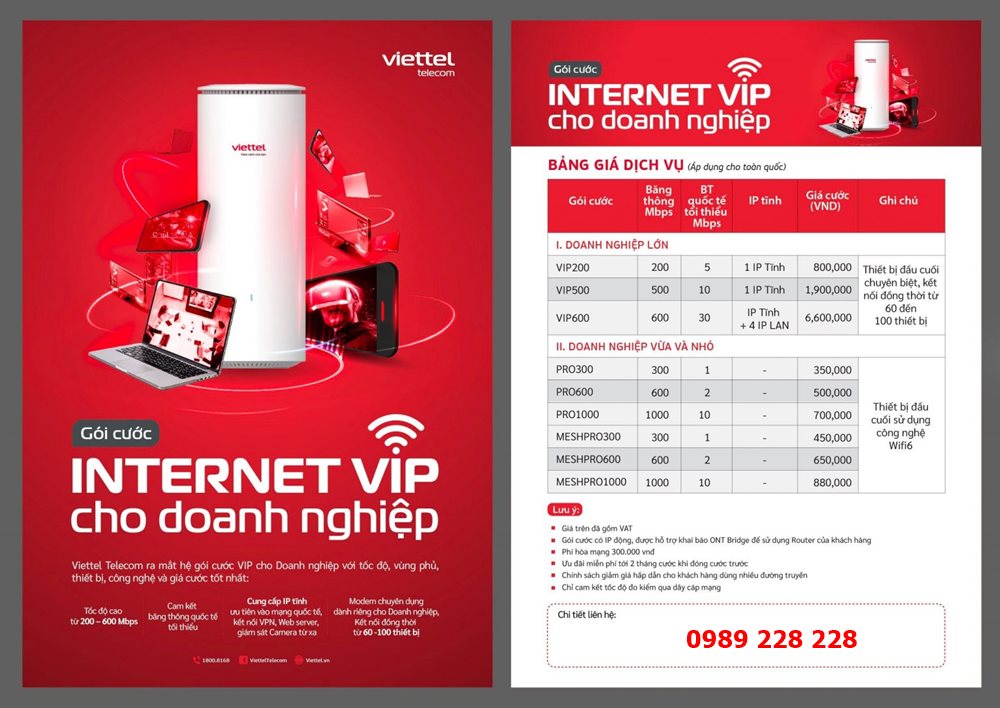 Lắp Mạng Viettel cho doanh nghiệp tại TPHCM