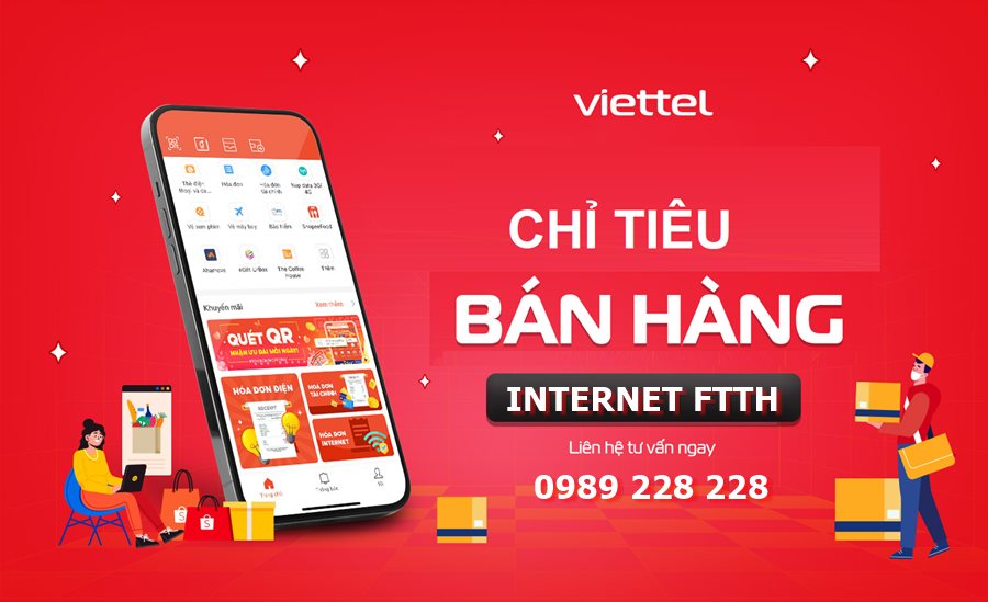 Nhân Viên Viettel cần mua chỉ tiêu FTTH