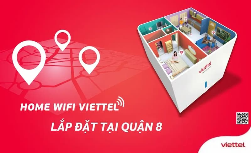 Lắp mạng wifi Viettel quận 8 lướt thả ga không lo giật lag