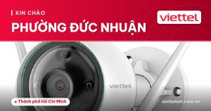 Nhân viên tư vấn Viettel Phường Đức Nhuận về mạng truyền hình và camera