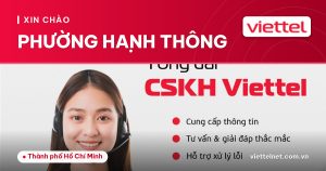 Nhân viên tư vấn Viettel Phường Hạnh Thông về mạng và camera